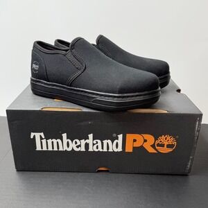 Timberland PRO Disruptor Slip-On Work Shoes Black Mens 3.5 W/L TB0A1H16